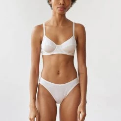 Shopify Beau Underwire Bra White Lingerie