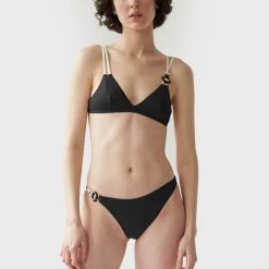 Shopify Classic Black Swimsuits Daphne Bikini Top Black