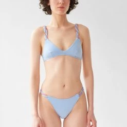 Shopify Swim Deja Bikini Bottom In Ciel