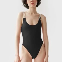 Shopify Devon One Piece Black Classic Black Swimsuits