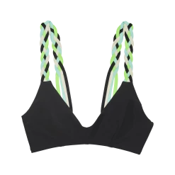 Shopify Daria Bikini Top Black Classic Black Swimsuits