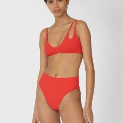 Shopify Swim Elias Bikini Top Poppy