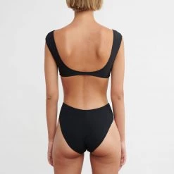 Shopify Swim Flora Bikini Top Black