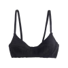 Shopify Germaine Bikini Top Black Rib New Arrivals