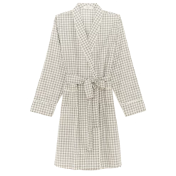 Shopify Lounge Kari Robe Fog Gingham