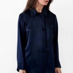 Shopify Kate Pajama Top Sea Silk