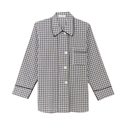 Shopify Kate Pajama Top Sea Gingham