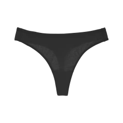 Shopify Organic Cotton Lingerie Bettina Thong Black