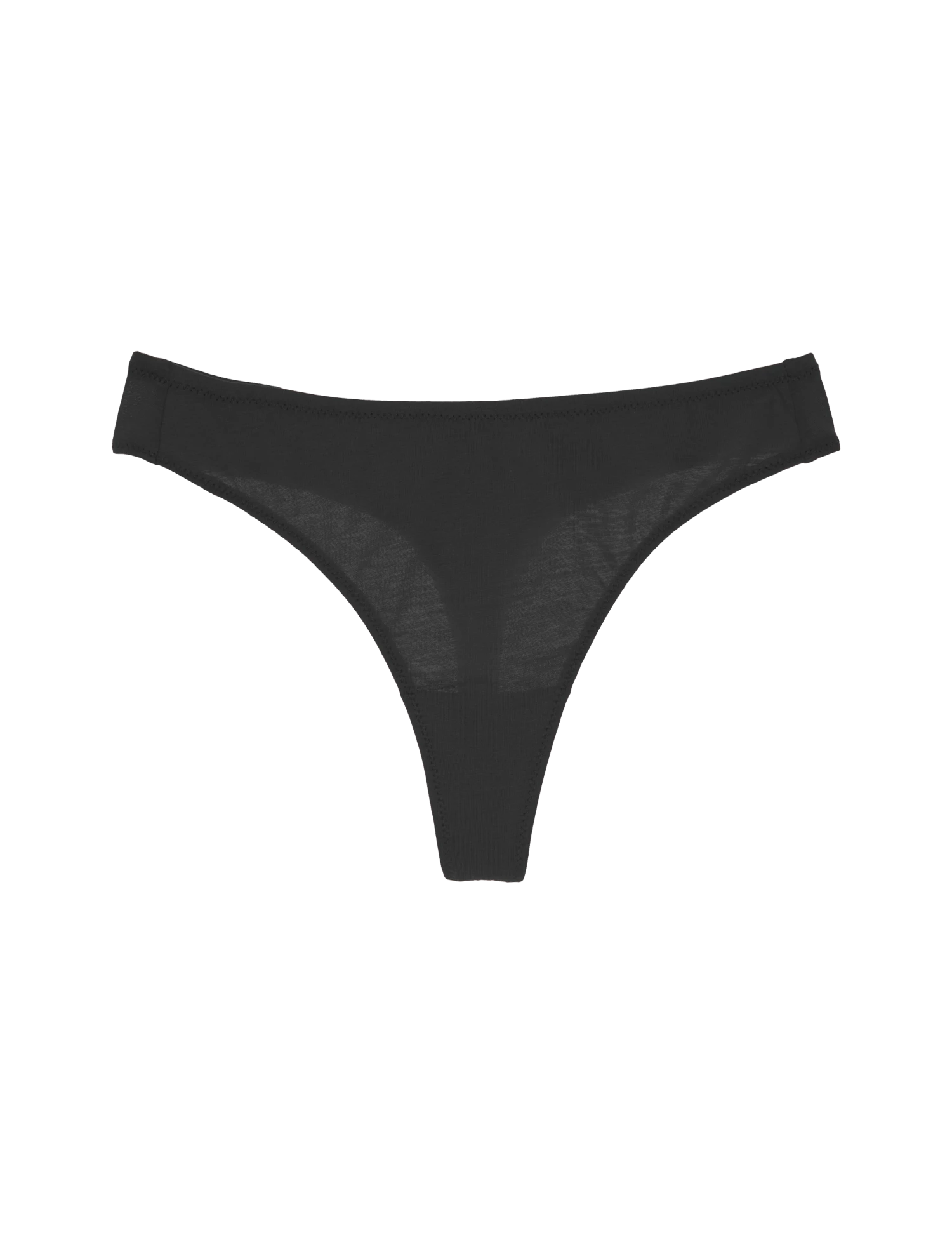 Shopify Organic Cotton Lingerie Bettina Thong Black