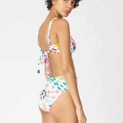 Shopify Ulla Bikini Bottom White Floral Sale