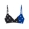 Shopify Sale Elsa Bikini Top Black Dot & Lapis Dot