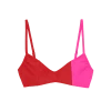 Shopify Elsa Bikini Top Carmine & Pitaya Sale