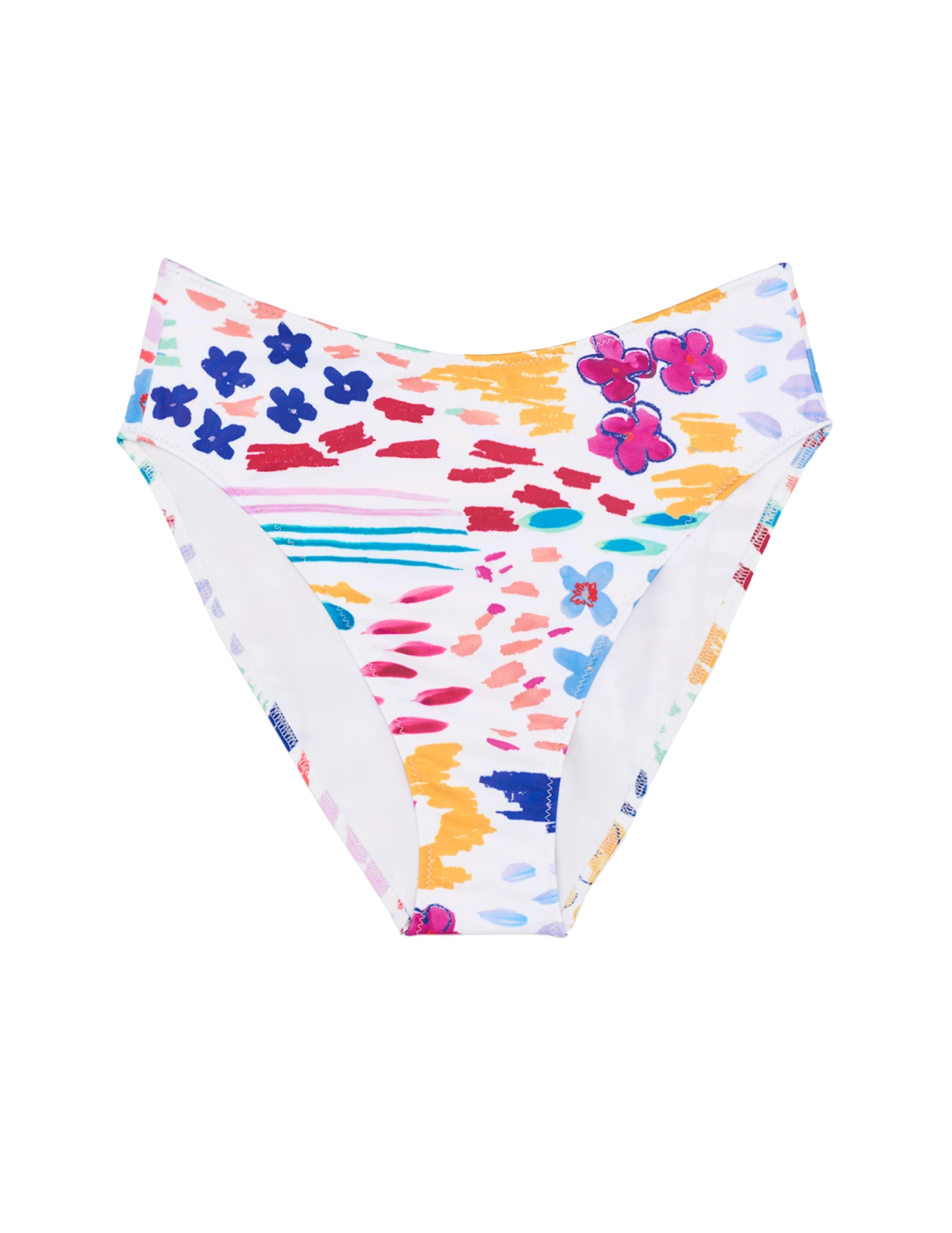 Shopify Ulla Bikini Bottom White Floral Sale