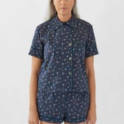 Shopify Shelby Pajama Top Chiara Navy Sale