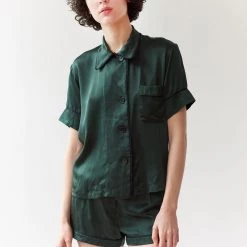 Shopify Shelby Pajama Top Phthalo Sale