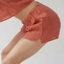 Shopify Eduardo Boxer Madder Root Plant Dyed Linen Loungewear