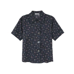 Shopify Shelby Pajama Top Chiara Navy Sale