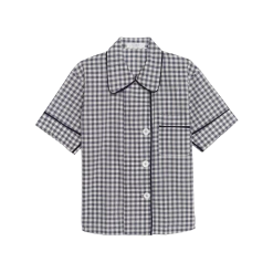 Shopify Shelby Pajama Top Sea Gingham Lounge