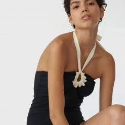 Shopify Sale Vika One Piece Black & Cream